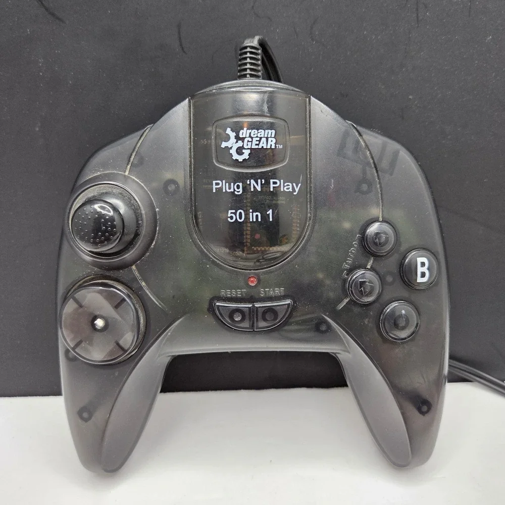 DreamGEAR Plug N Play 50 in 1 TV Game Console DGUN-853 Smoke Black Retro
